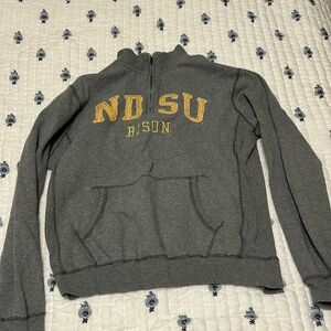 A grey NDSU Quarterzip